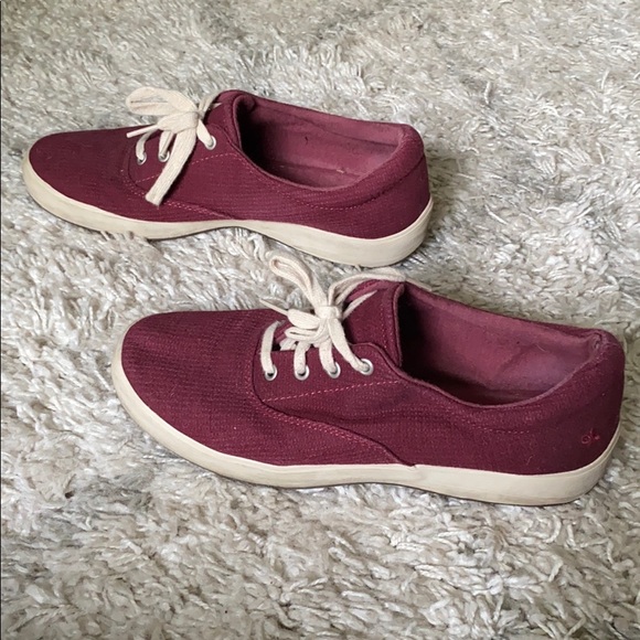 Grasshoppers Burgundy tennis shoe sneakers - Picture 3 of 7